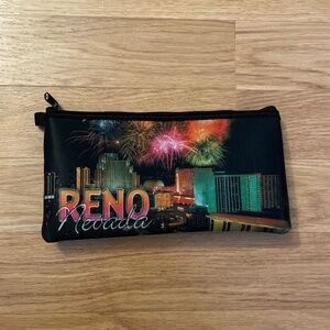 Reno Nevada Printed Coin Pouch NWOT